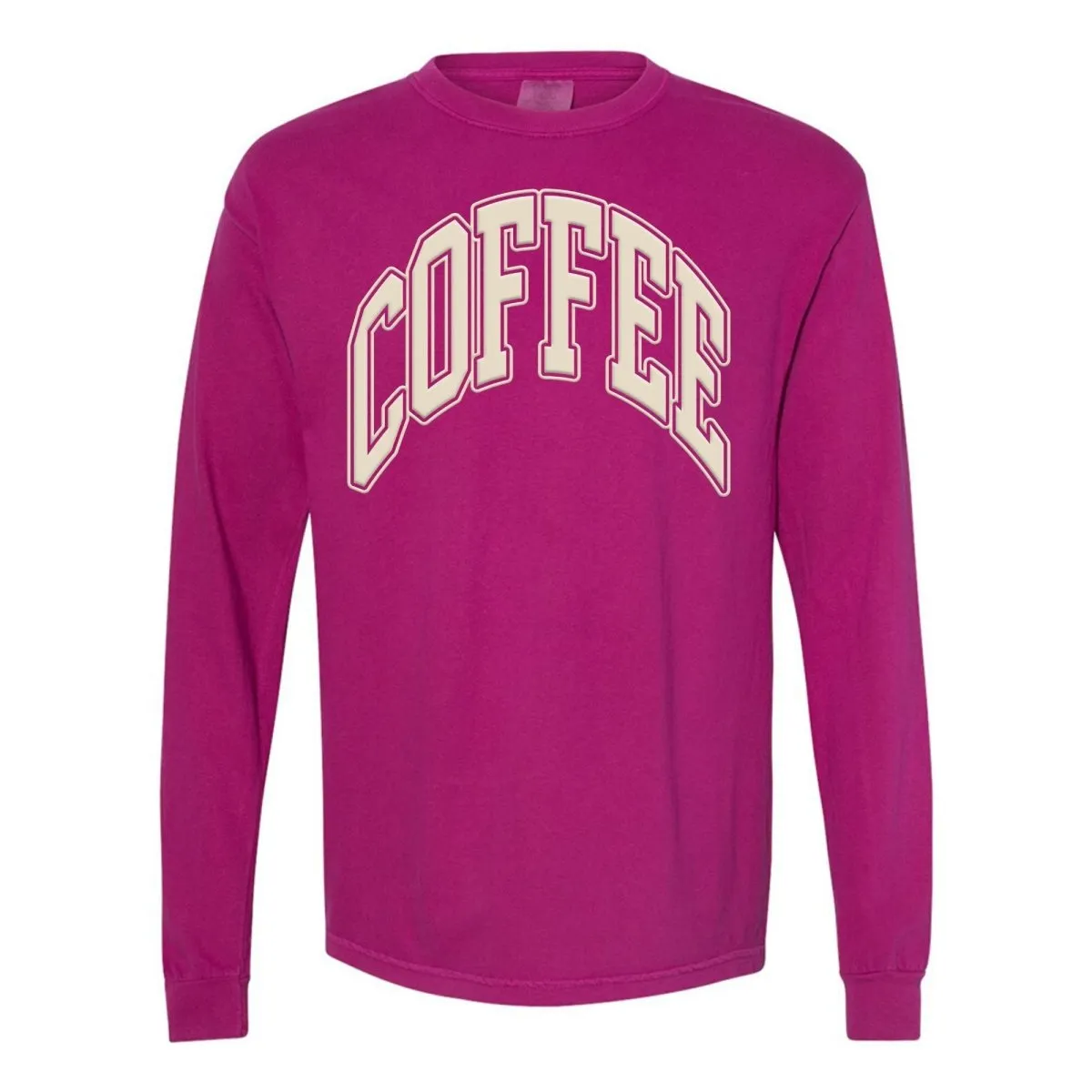 'Coffee' PUFF Long Sleeve T-Shirt