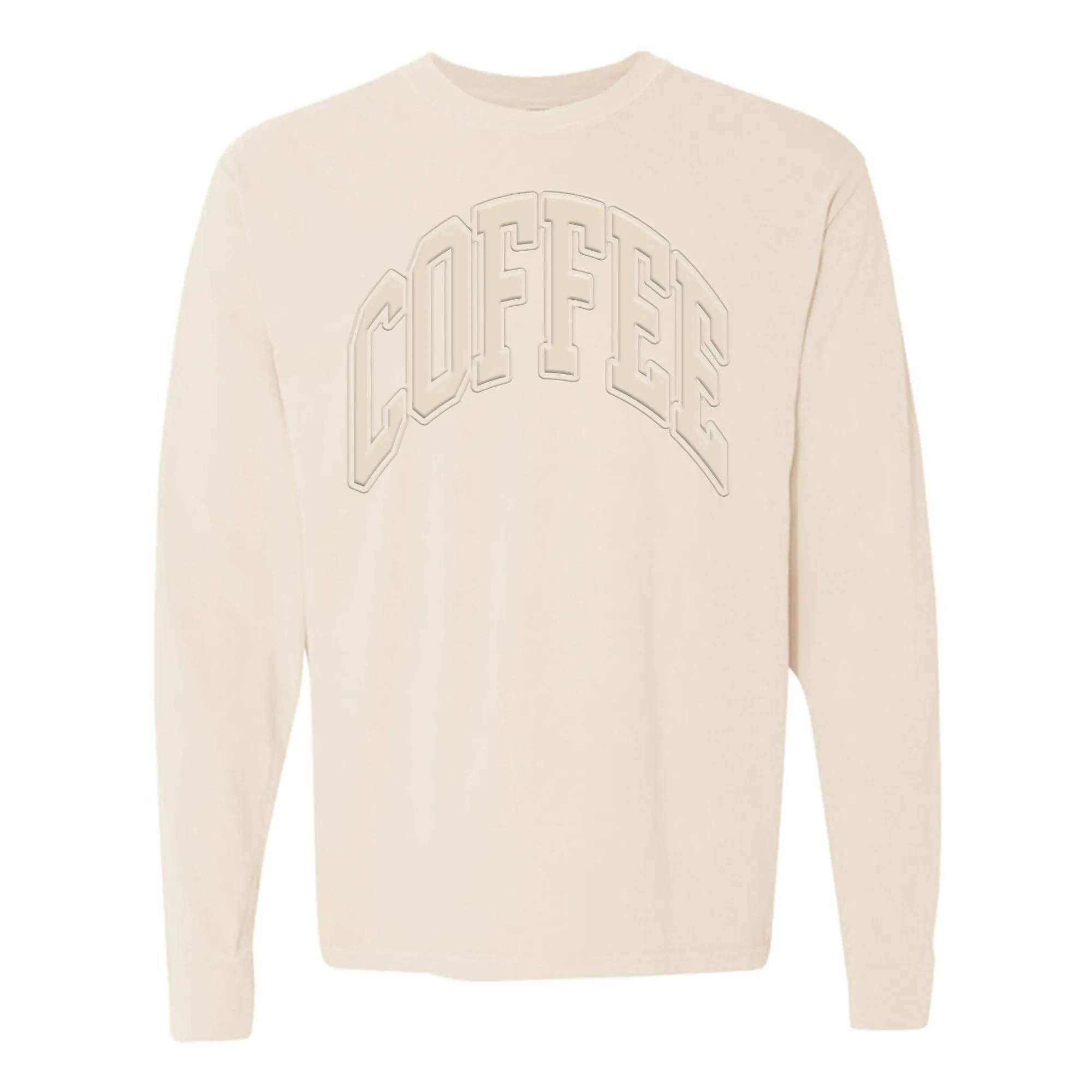 'Coffee' PUFF Long Sleeve T-Shirt