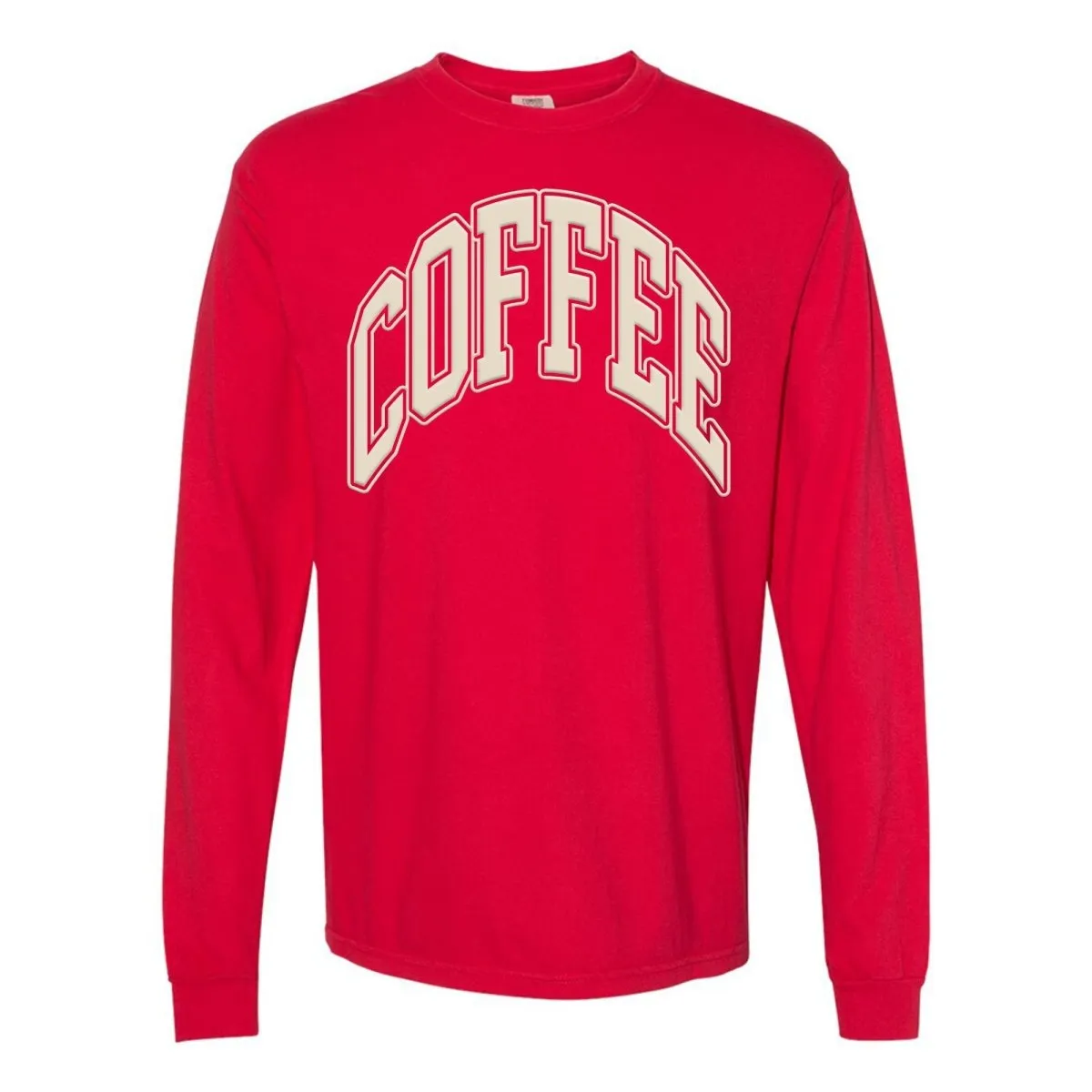 'Coffee' PUFF Long Sleeve T-Shirt