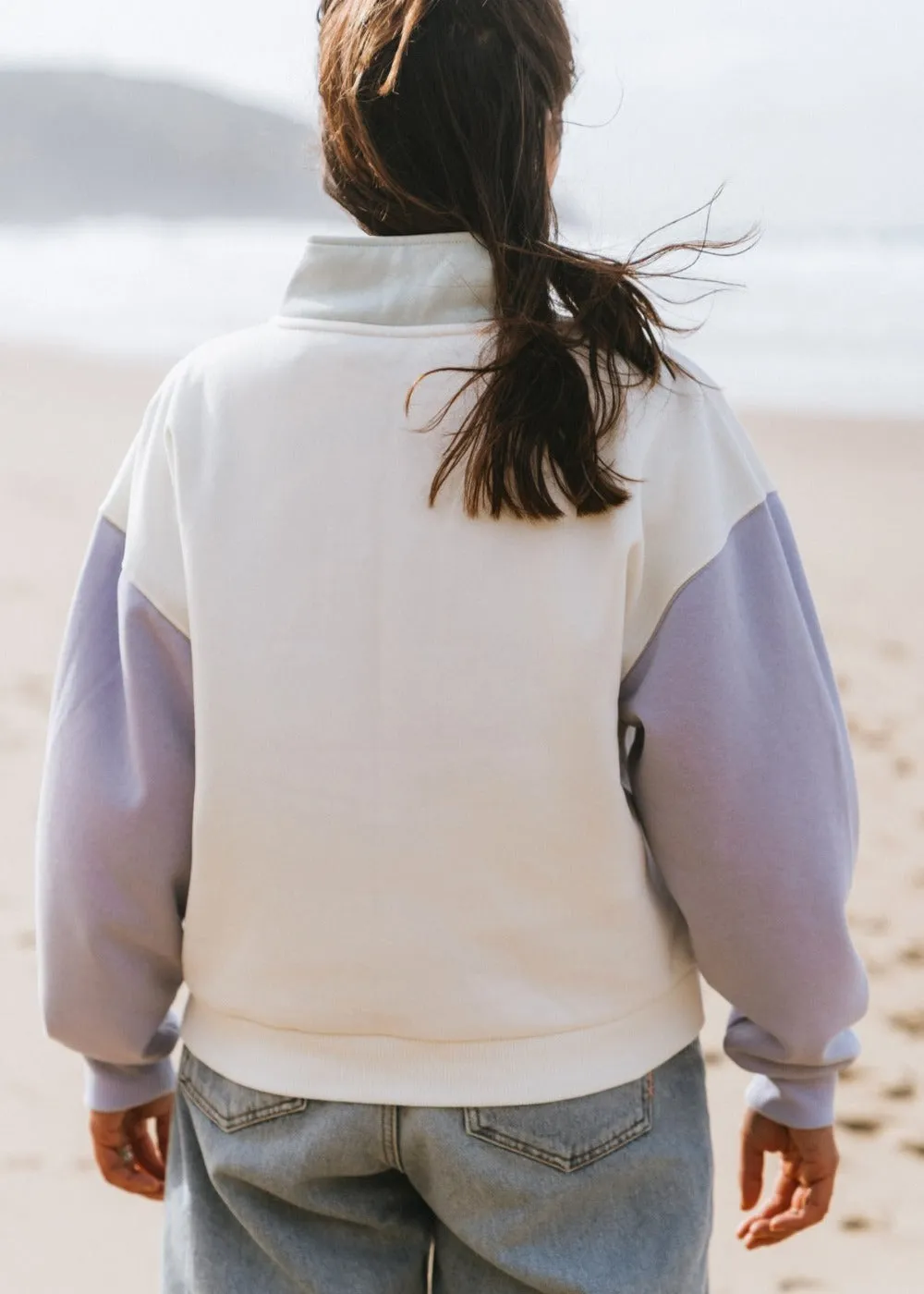 Colorblock Half Zip Sweatshirt