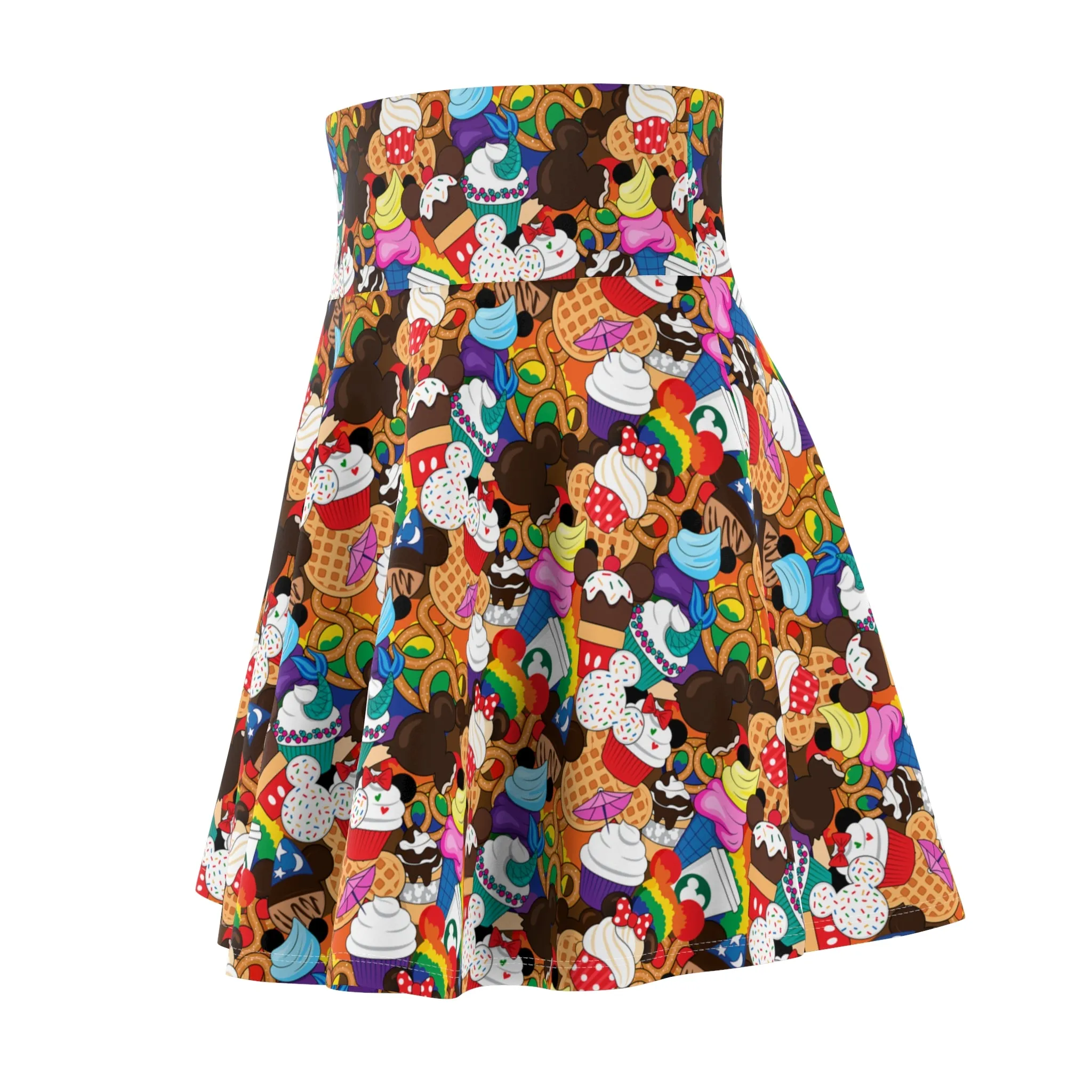 Colorful Snacks Women's Skater Skirt