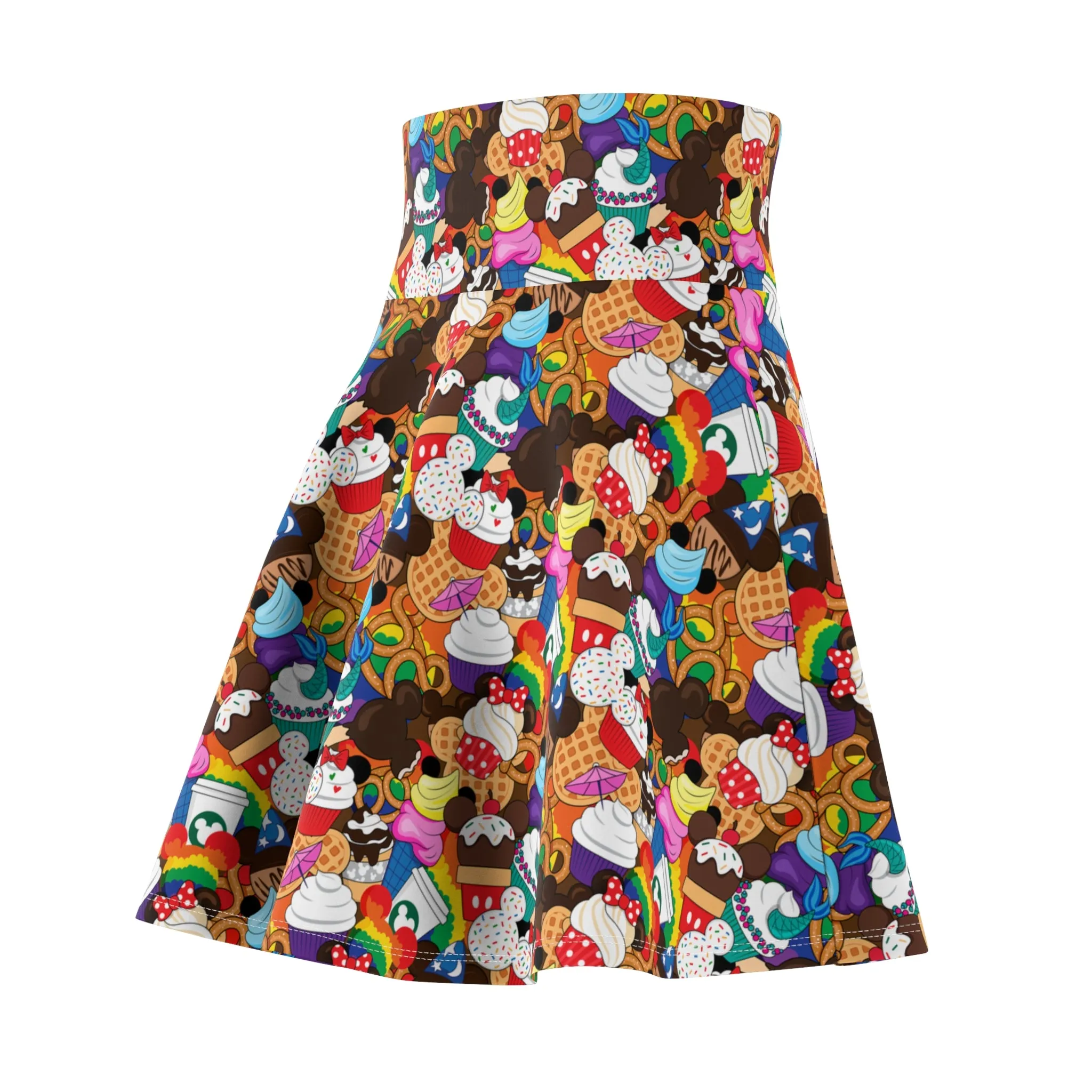 Colorful Snacks Women's Skater Skirt