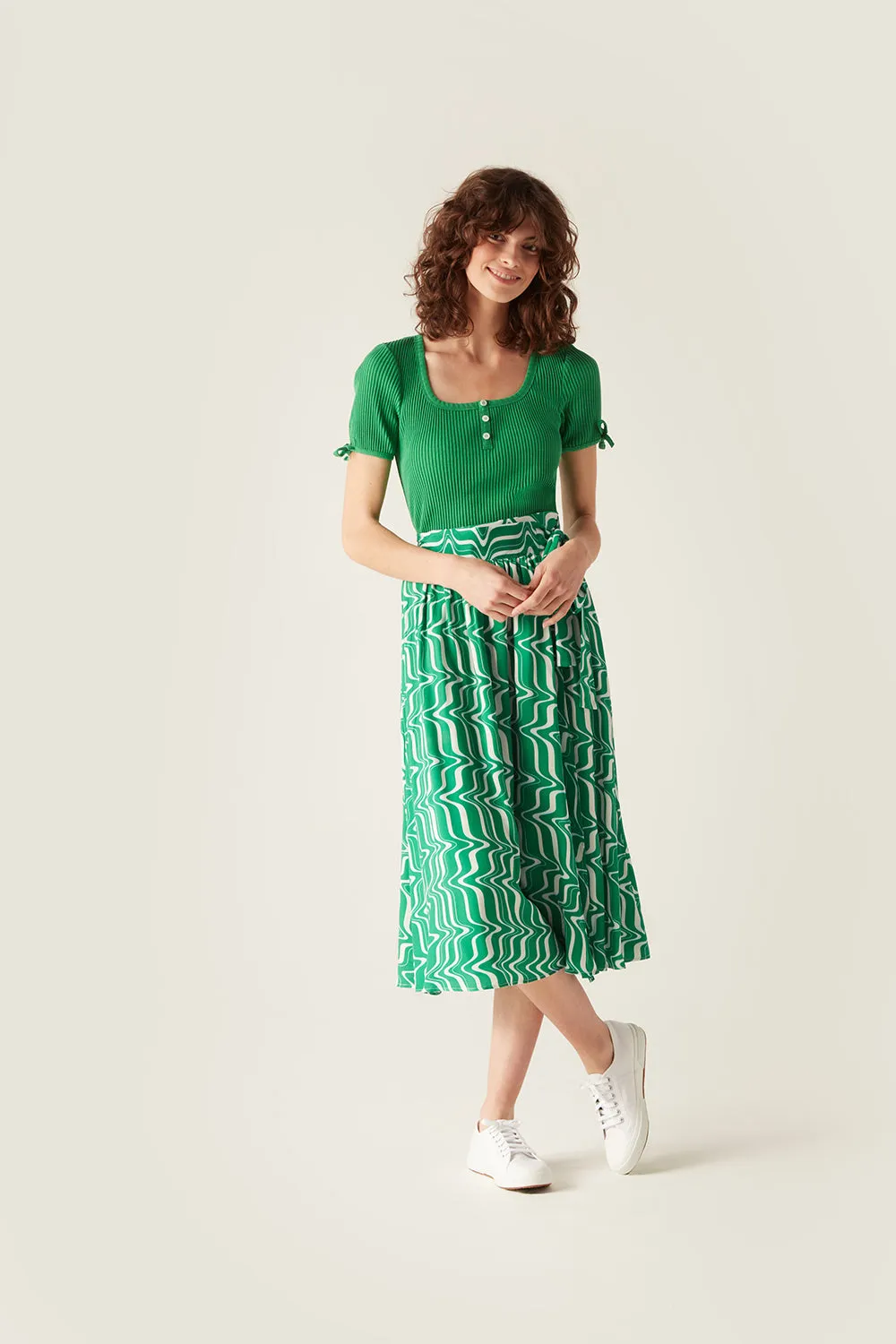 Corrine Wave Wrap Skirt