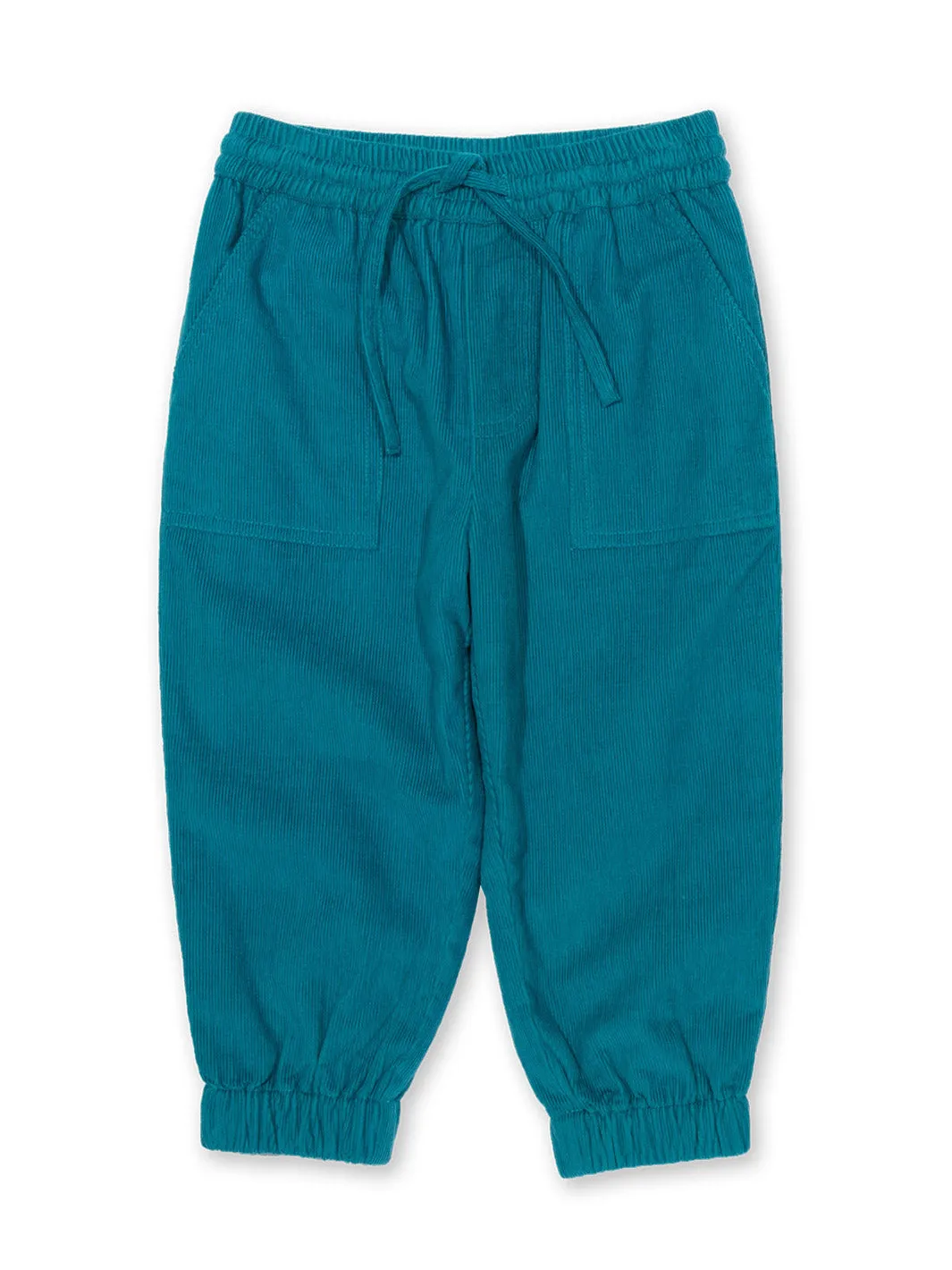 Cosy cord pull ups teal