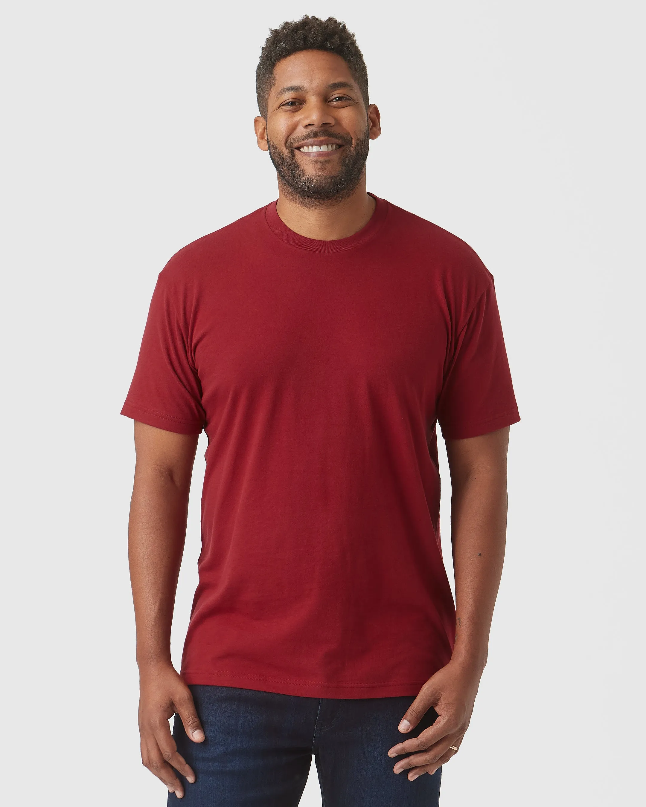 Crimson Short Sleeve Crew Neck Tee