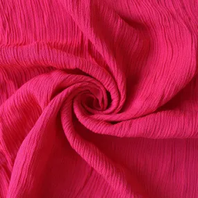 Crinkle Crepe Viscose - Red