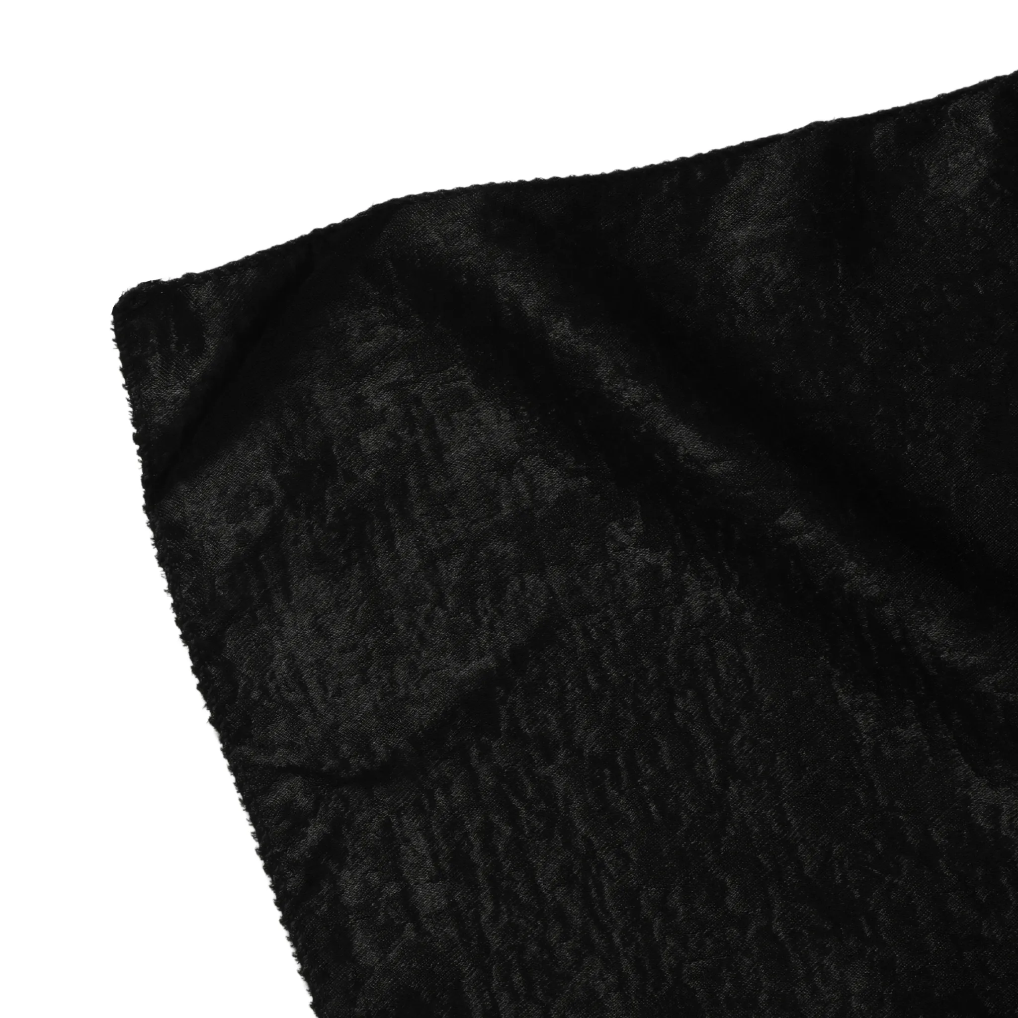 Crinkle Shimmer 90"x156" Rectangular Tablecloth - Black