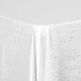 Crinkle Shimmer 90"x156" Rectangular Tablecloth - White