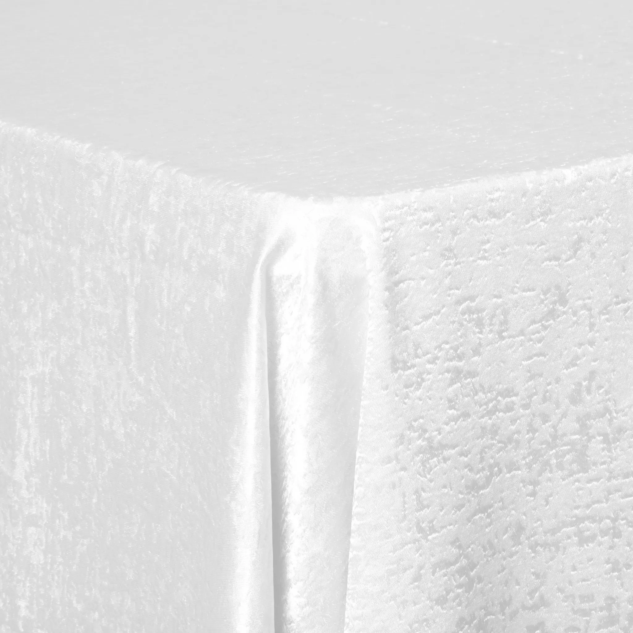 Crinkle Shimmer 90"x156" Rectangular Tablecloth - White