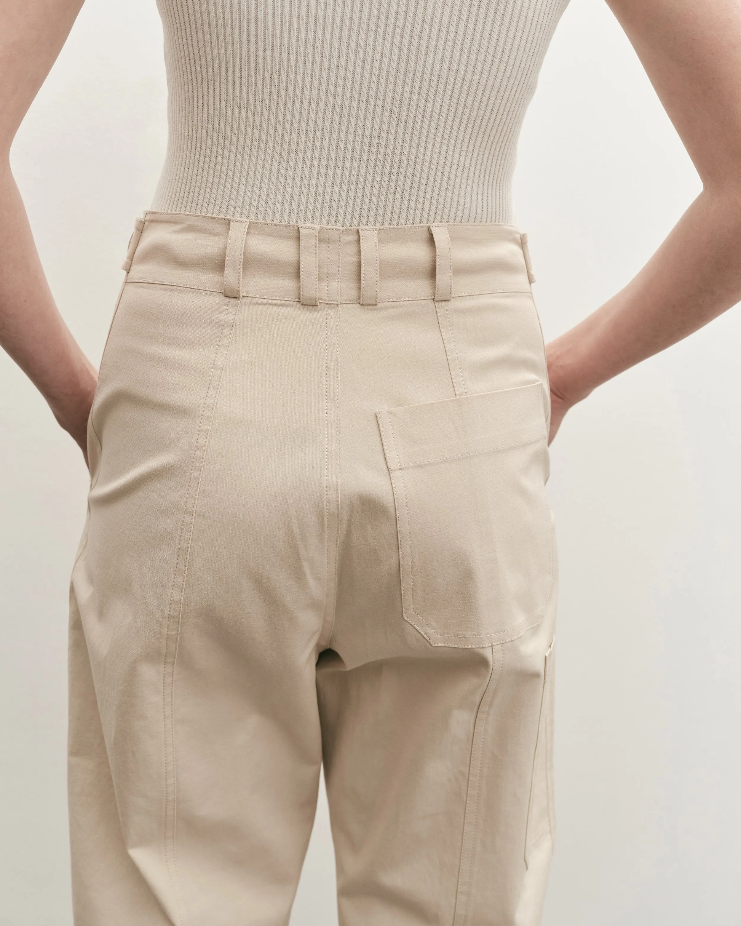 CROPPED WORKWEAR TROUSERS