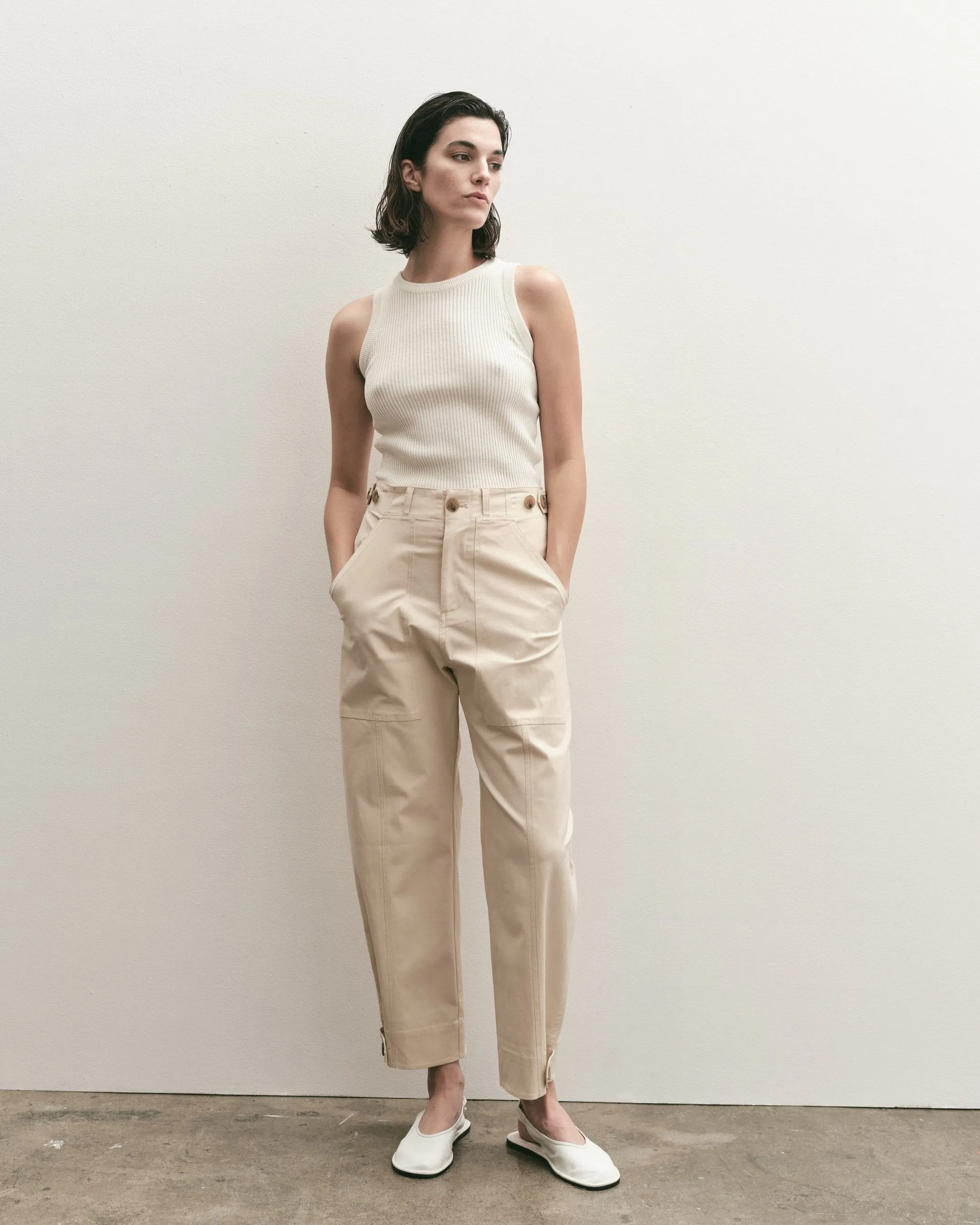 CROPPED WORKWEAR TROUSERS