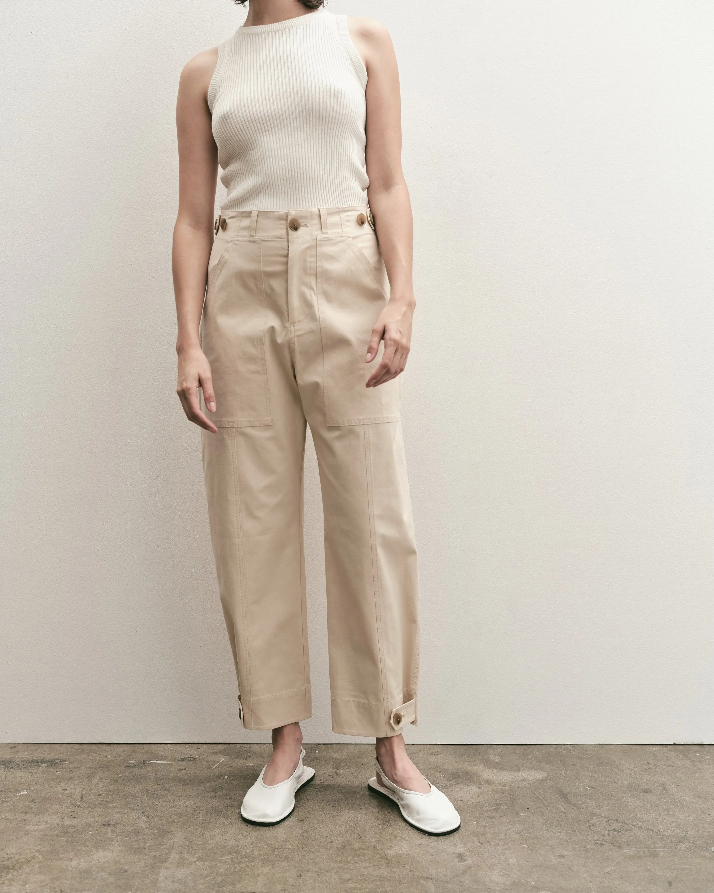 CROPPED WORKWEAR TROUSERS