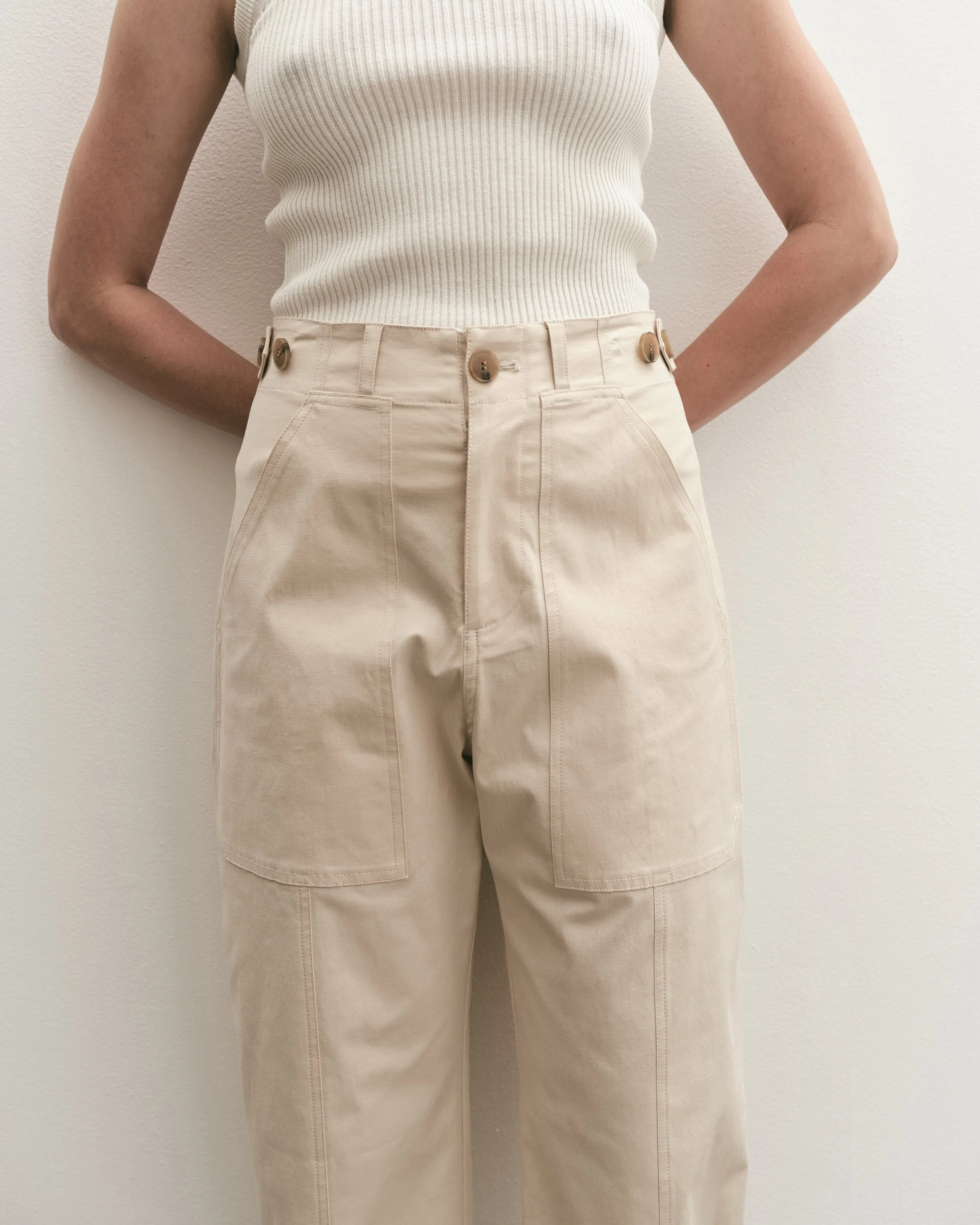 CROPPED WORKWEAR TROUSERS