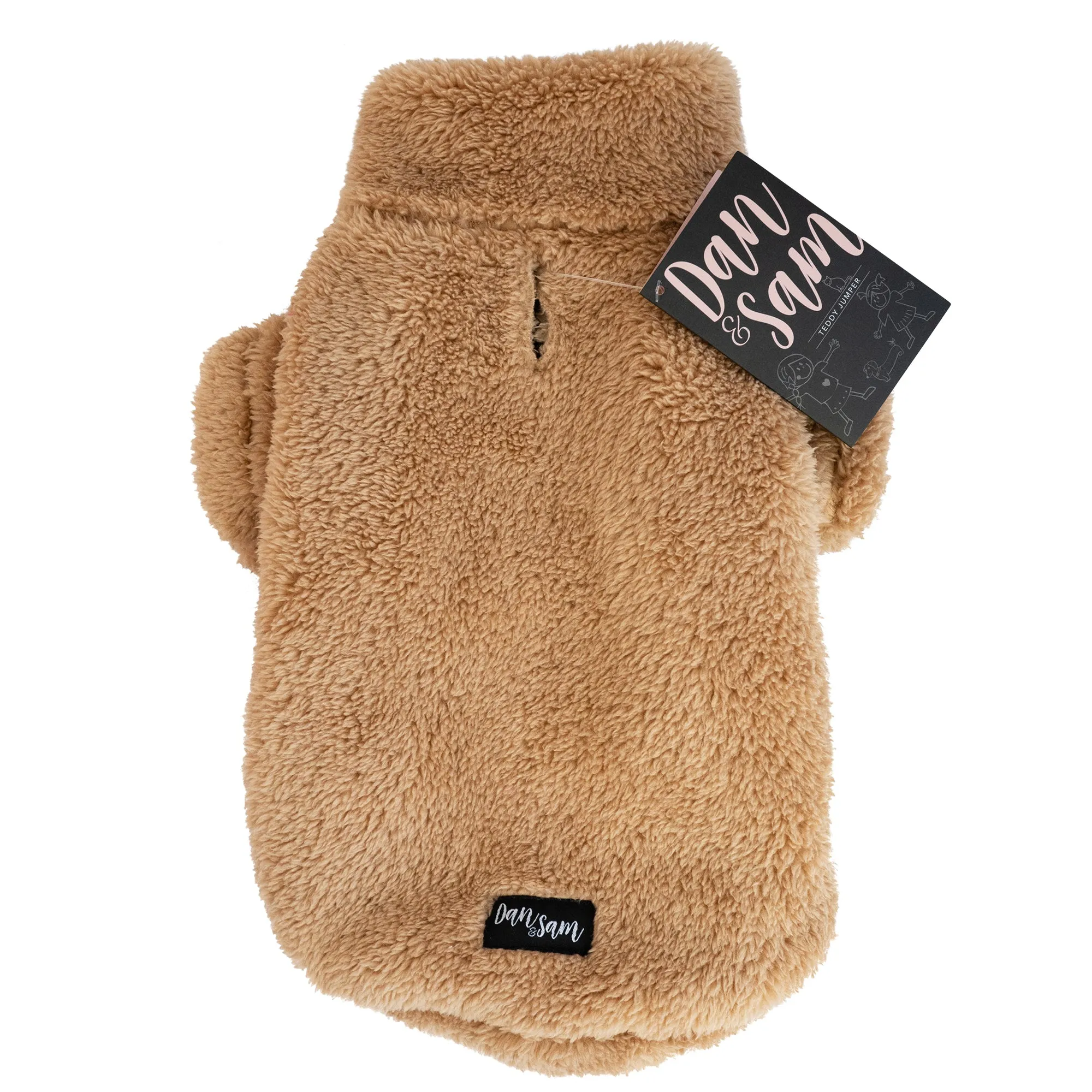 Dan & Sam - Teddy Jumper (Biscuit) - 35cm