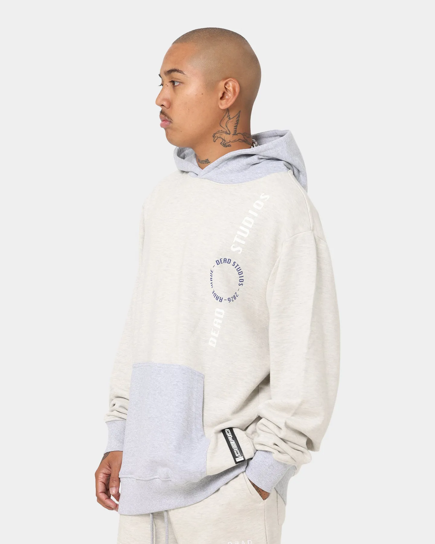 Dead Studios Two Tone Hoodie Oatmeal Marle