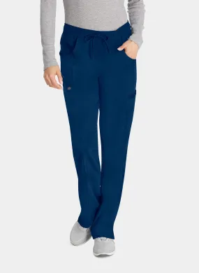 Dickies EDS Essentials Women's Mid Rise Straight Leg Drawstring Trousers DKE010 - Navy