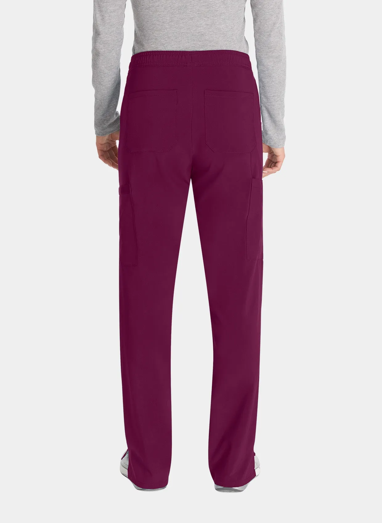 Dickies EDS Essentials Women's Mid Rise Straight Leg Drawstring Trousers DKE010 - Wine