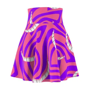 Disney Alice In Wonderland Cheshire Cat All Made Here Skater Skirt