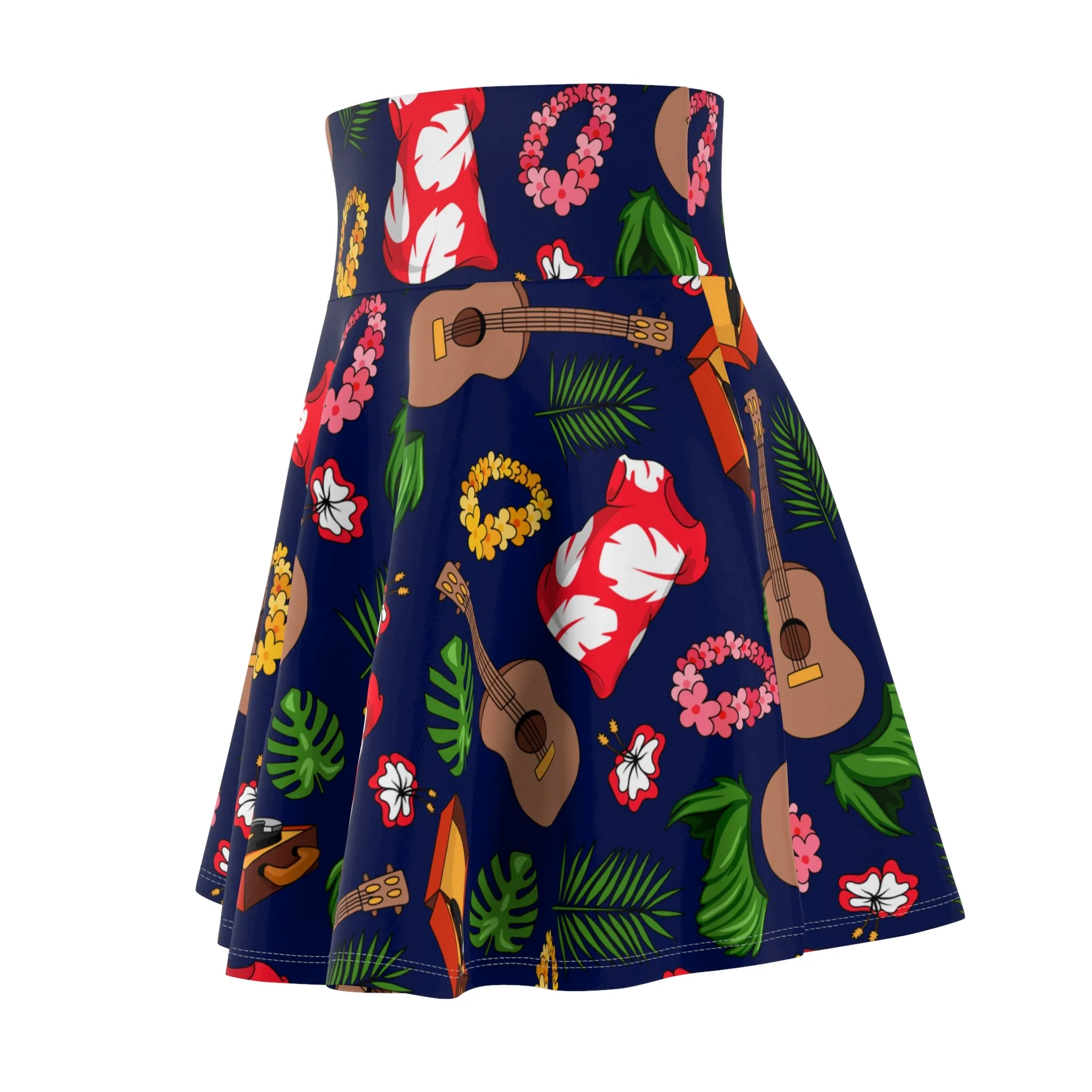 Disney Lilo And Stitch Hawaiian Roller Coaster Women's Skater Skirt