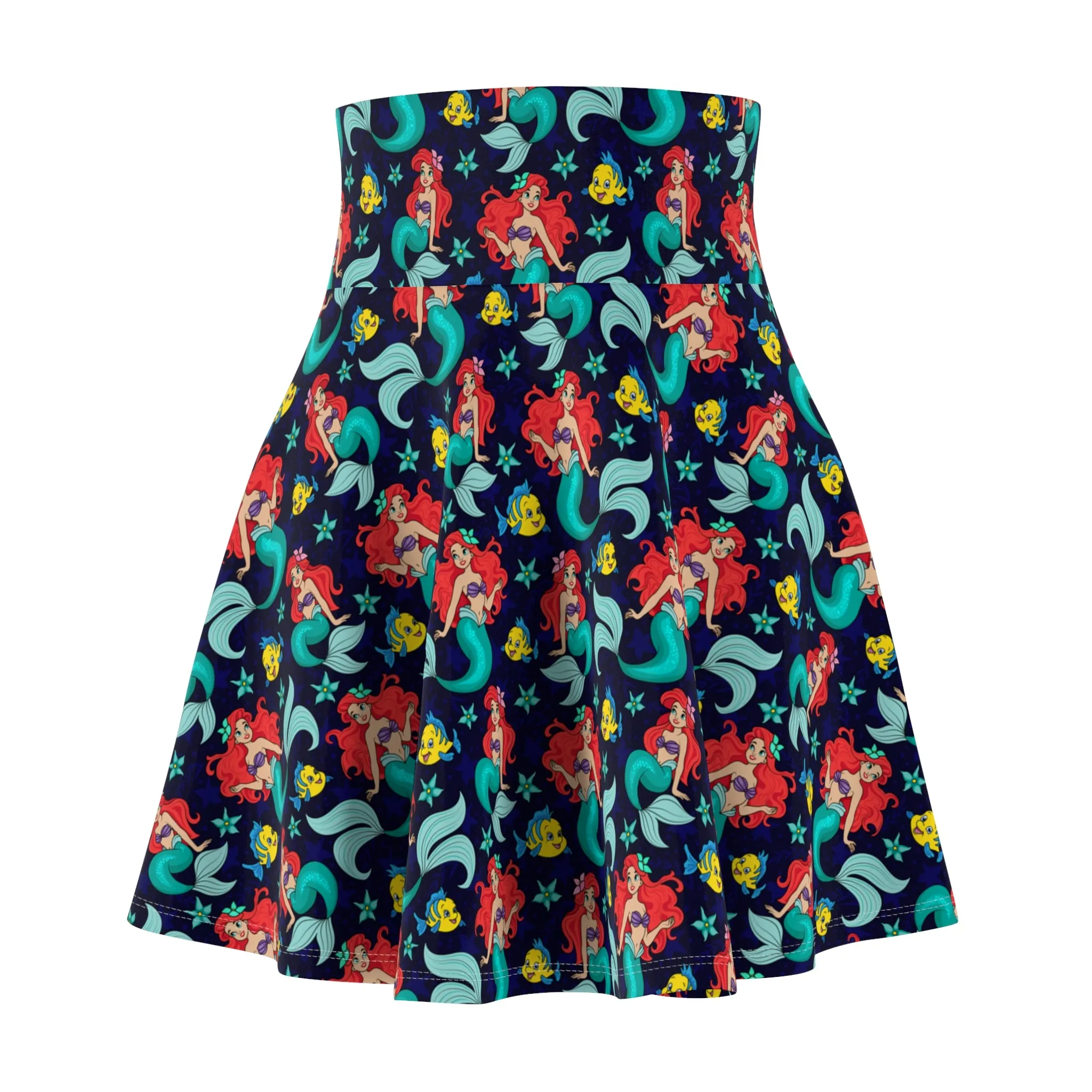 Disney Little Mermaid I Want To Be Where The People Are Women's Skater Skirt