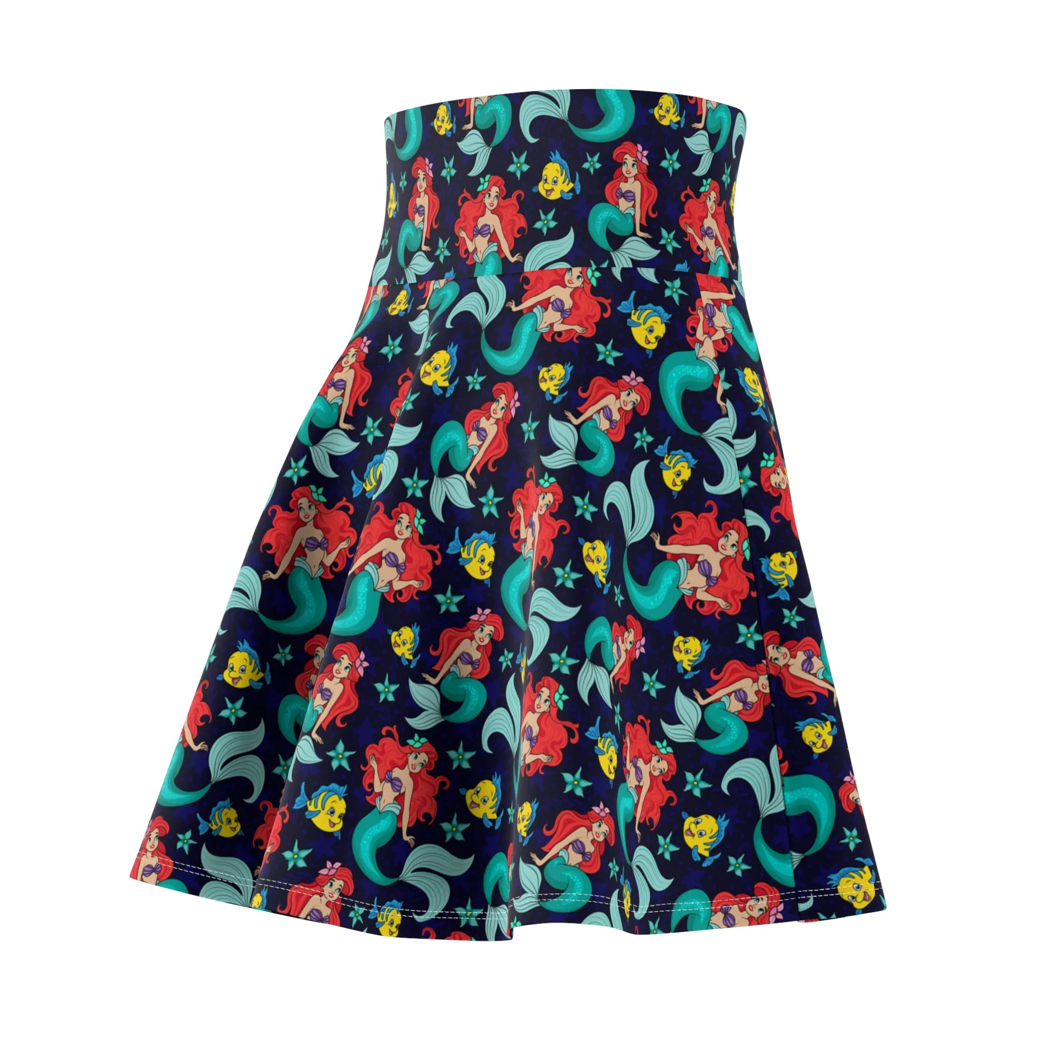 Disney Little Mermaid I Want To Be Where The People Are Women's Skater Skirt