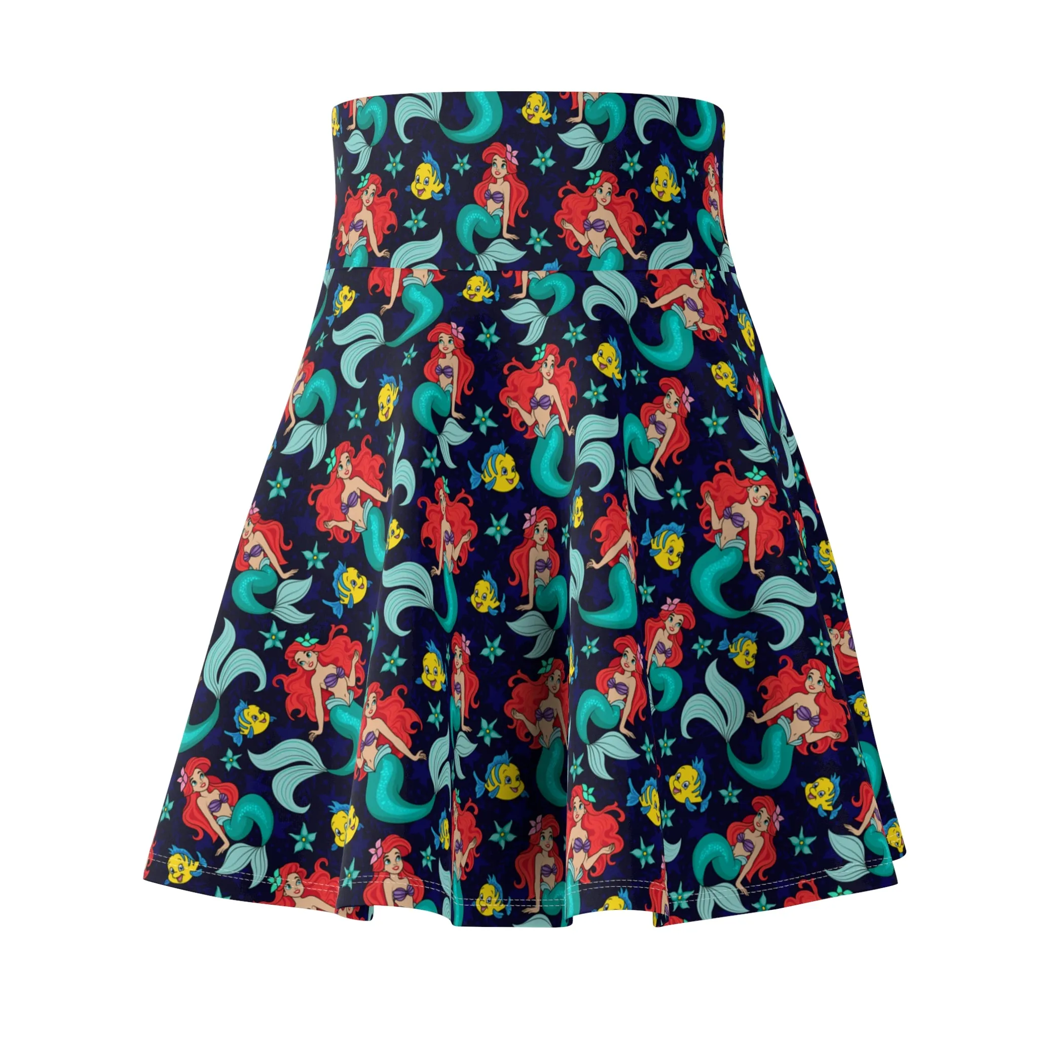 Disney Little Mermaid I Want To Be Where The People Are Women's Skater Skirt