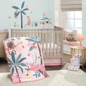 Enchanted Safari 3-Piece Crib Bedding Set