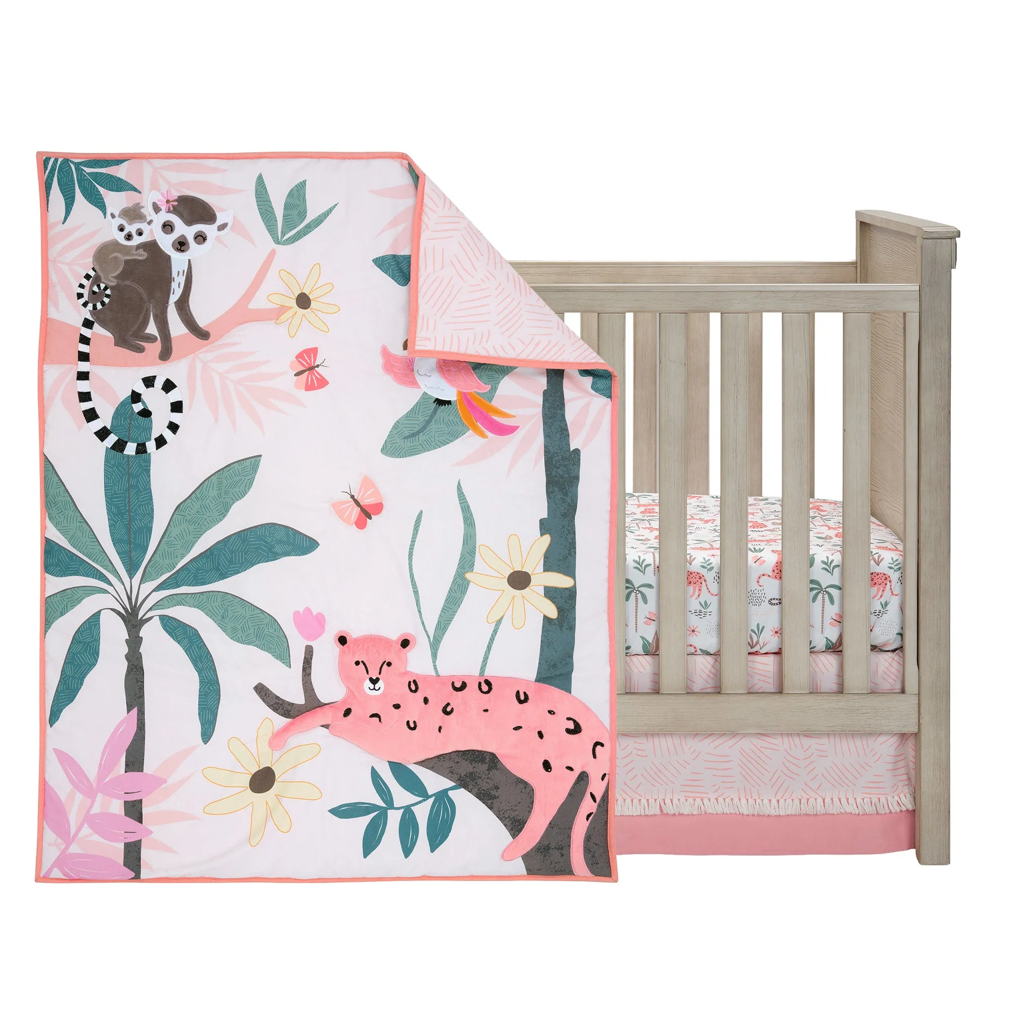 Enchanted Safari 3-Piece Crib Bedding Set