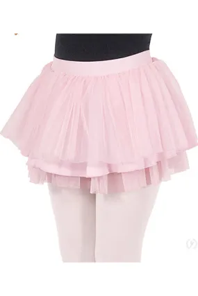 Eurotard 02175 Girls Mesh Tutu Pull On Ruffle Skirt