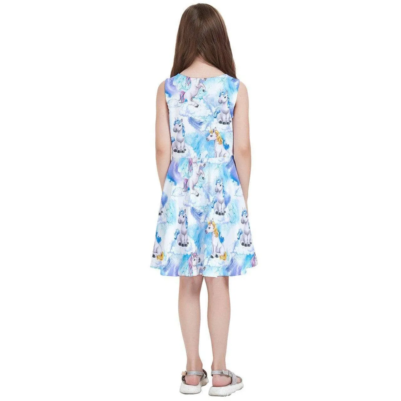 Fantasy Unicorns Kids' Skater Dress