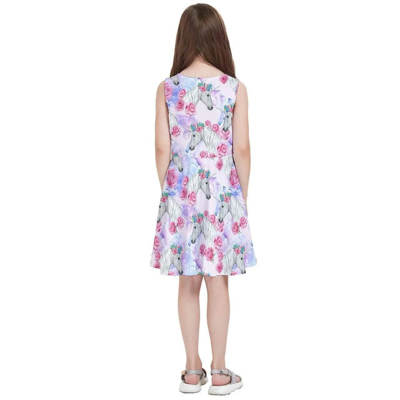 Fantasy Unicorns Kids' Skater Dress