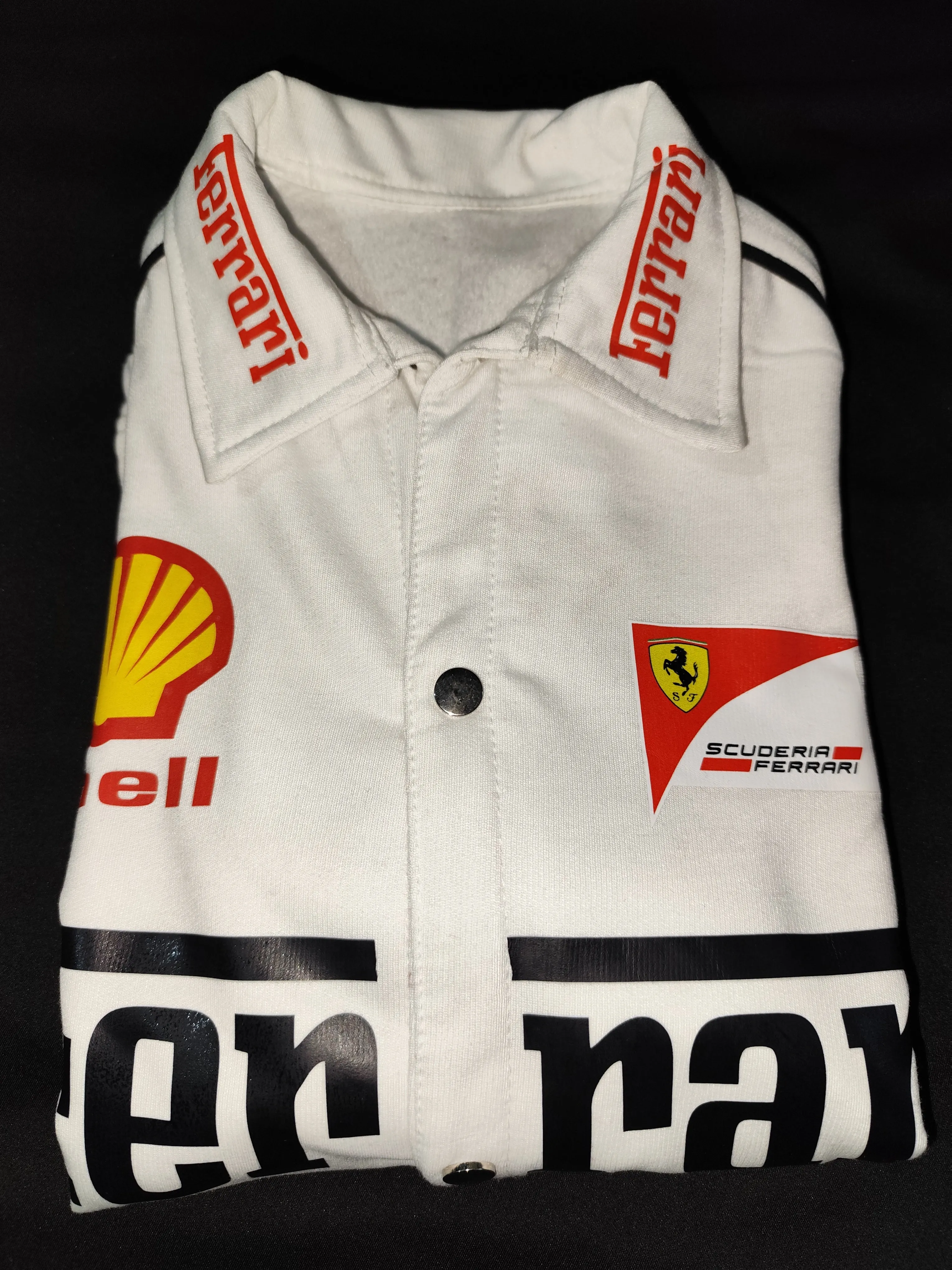 Ferrari F1 Vintage Racing Collar Varsity Jacket - Limited Edition