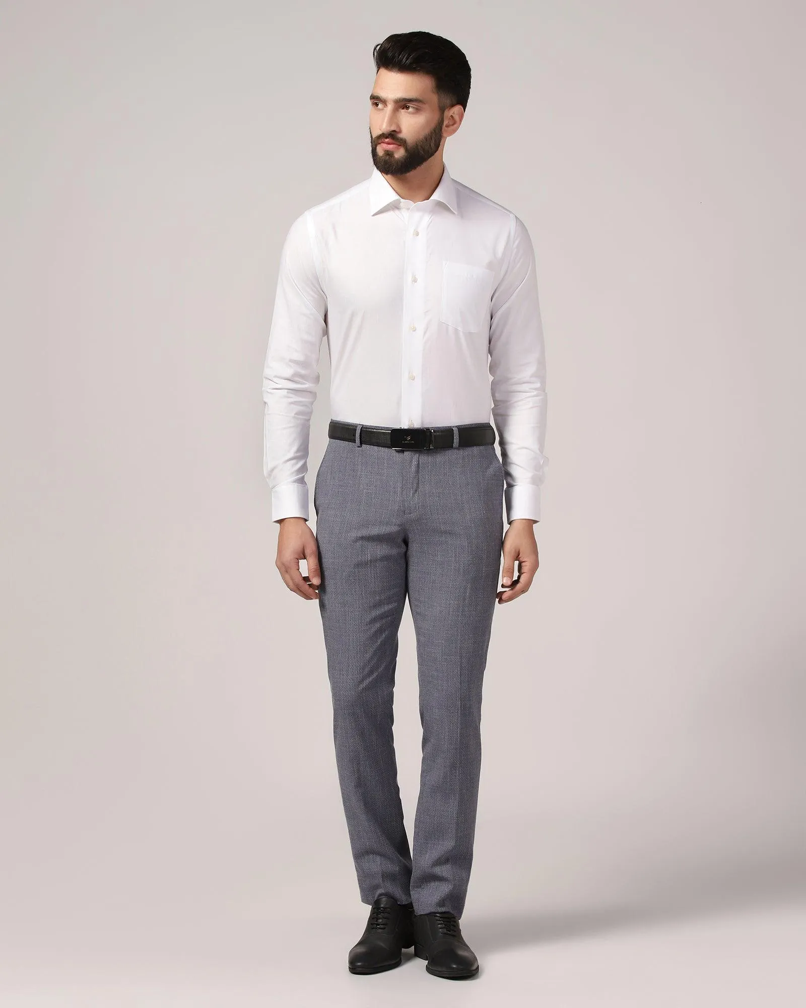 Formal White Textured Shirt - Warren