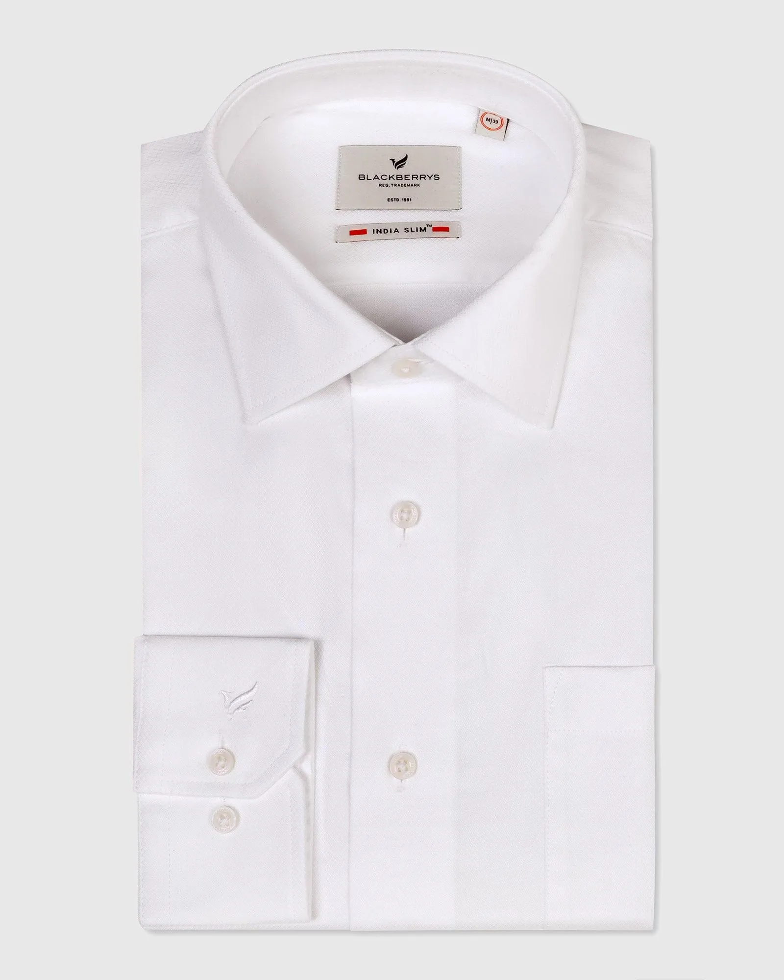 Formal White Textured Shirt - Warren