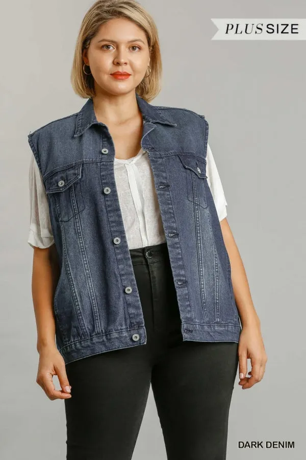 Fringe Denim Vest