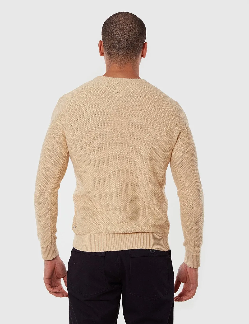 Gant Rugger Textured Knit Jumper - Warm Almond