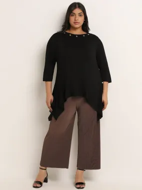 Gia Brown Pleated Pants