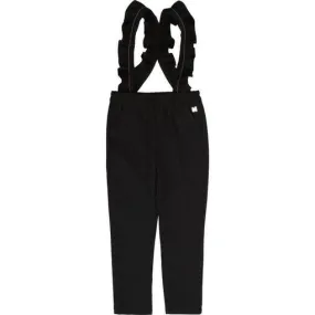 Girls Black Trousers With Strap