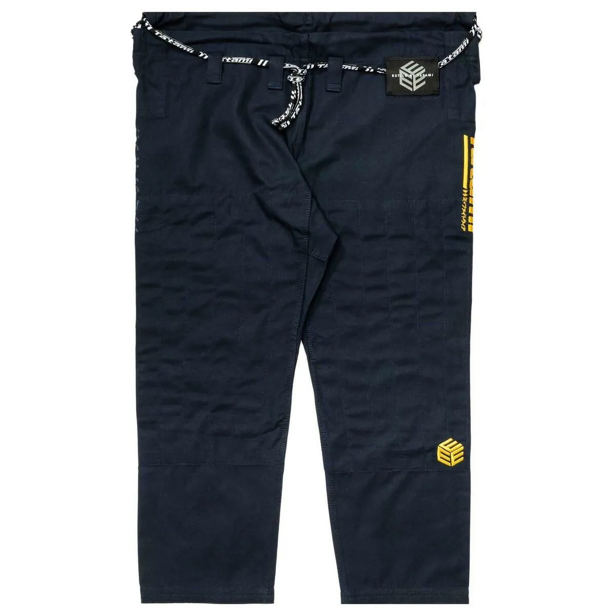 Gold on Navy Tatami Fightwear Estilo Black Label Mens BJJ Gi