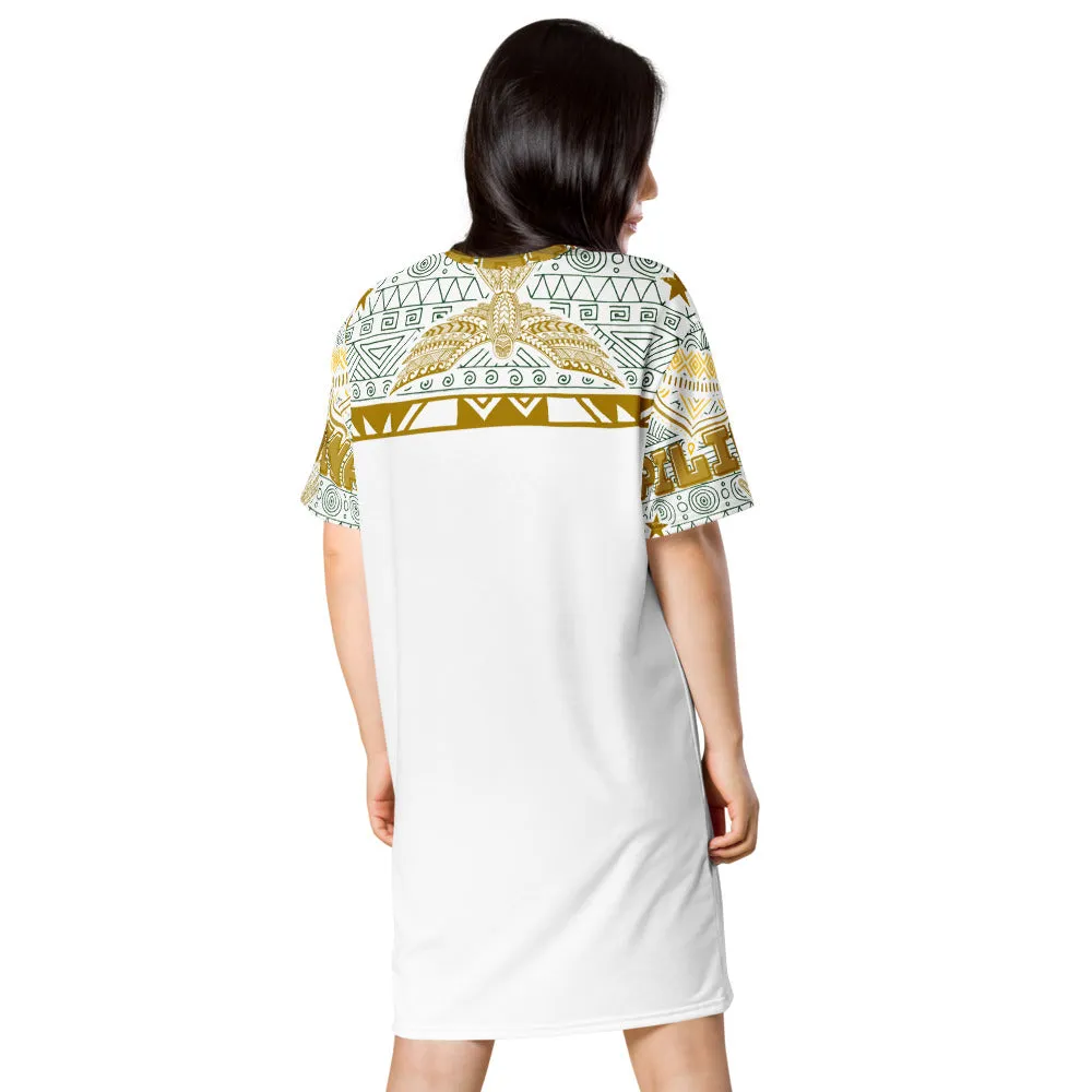 Graphic Philippine Map, Sun, Stars, and Eagle T-shirt Dress