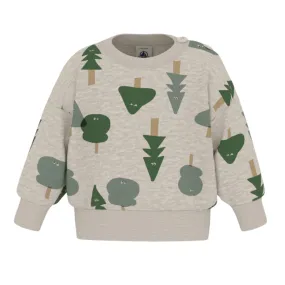 Grey Multicolor Baby Tree Print Sweatshirt