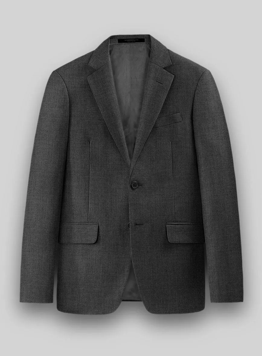 Hardy Minnis Charcoal Twill Wool Suit