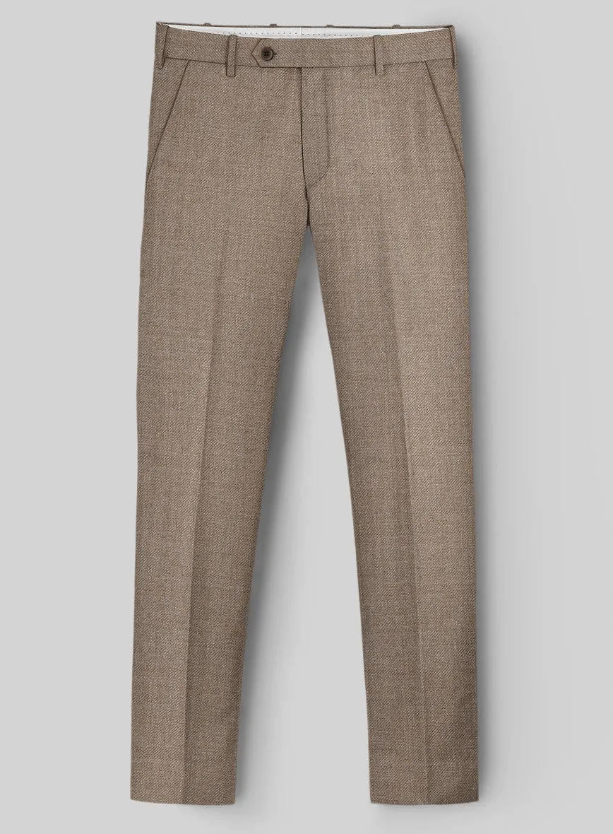 Hardy Minnis Light Brown Twill Wool Suit