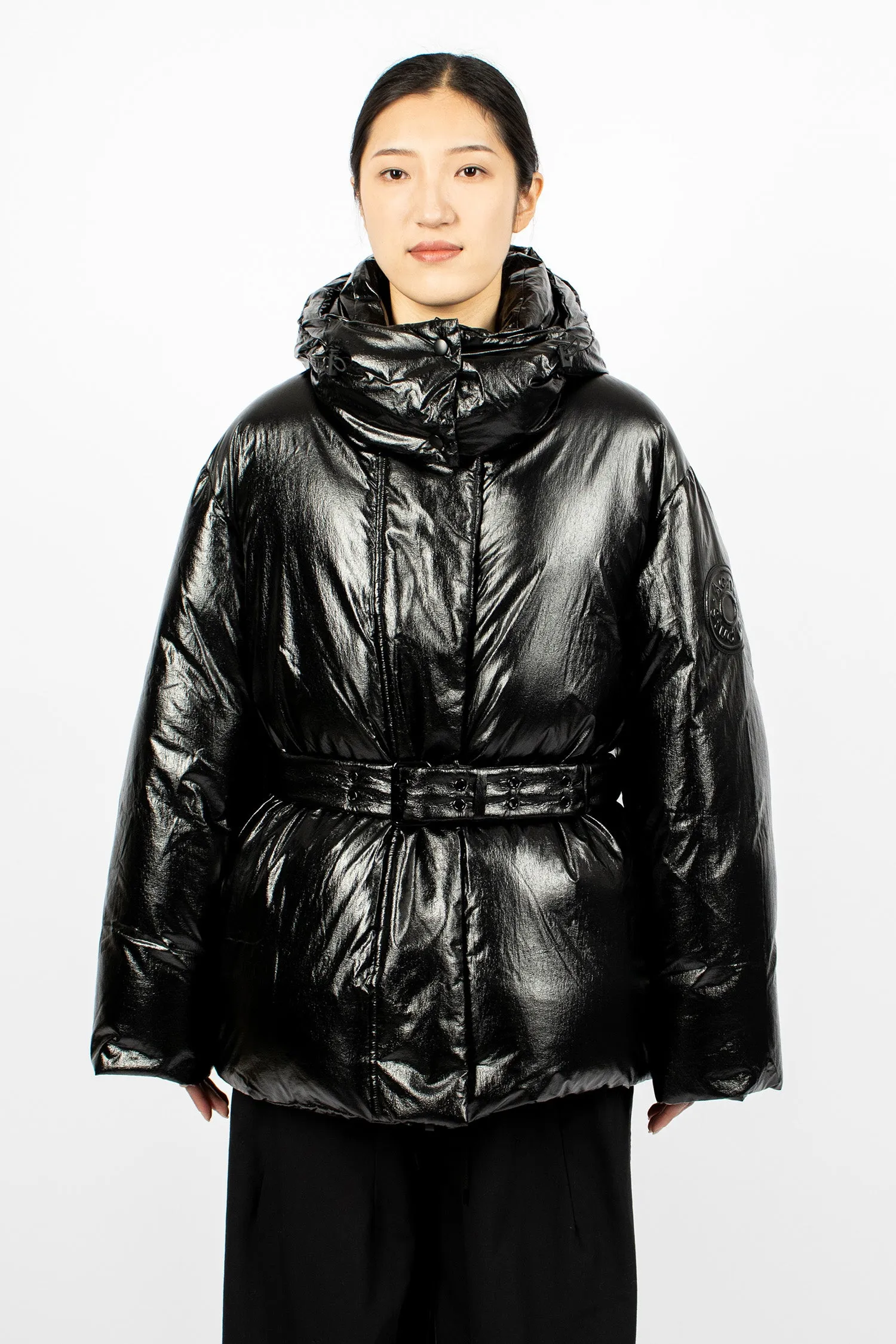 Hooded Puffer Jacket Black