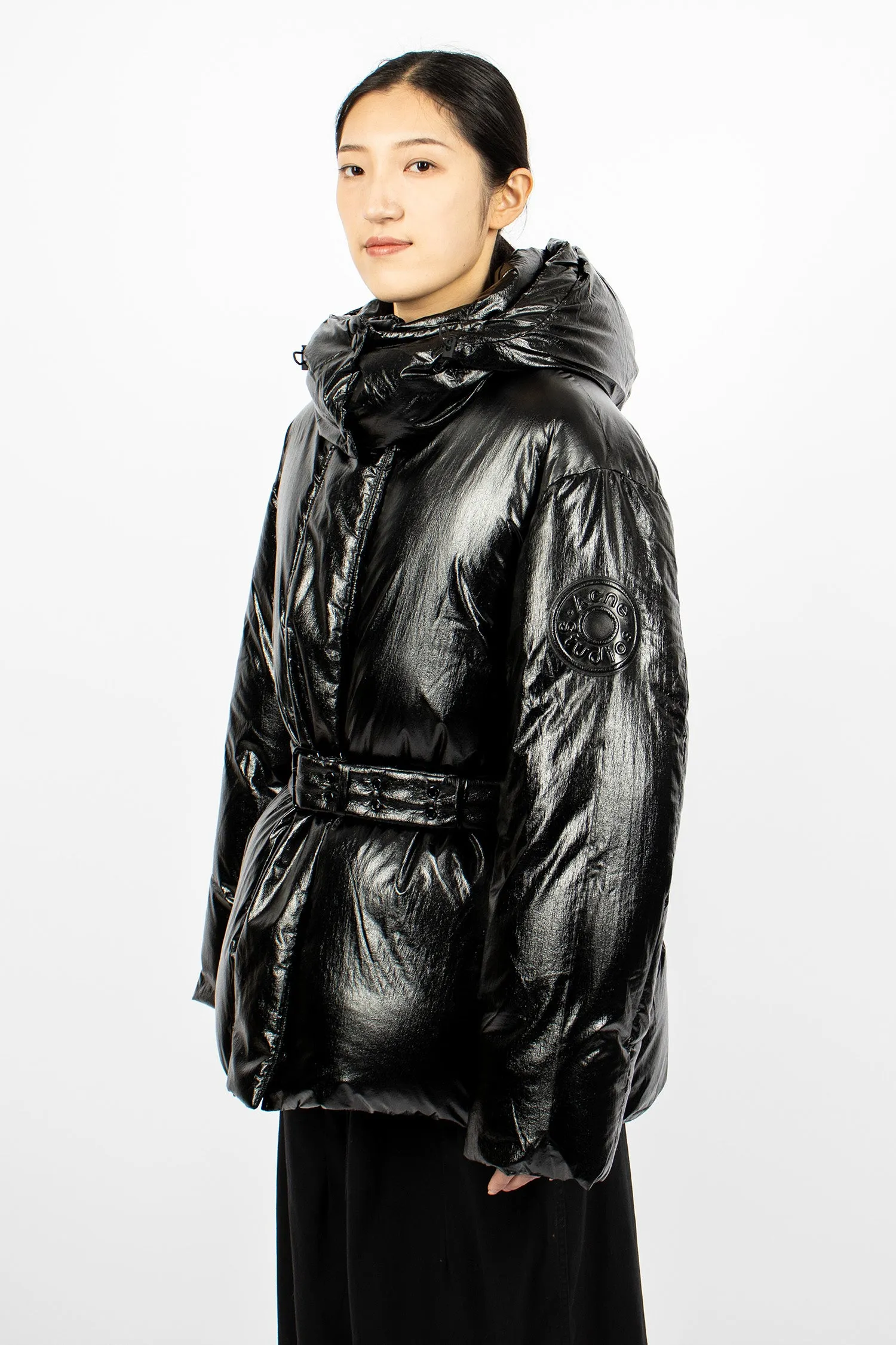 Hooded Puffer Jacket Black