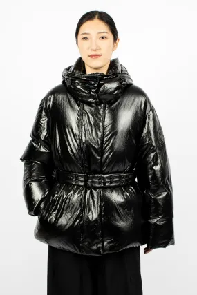 Hooded Puffer Jacket Black