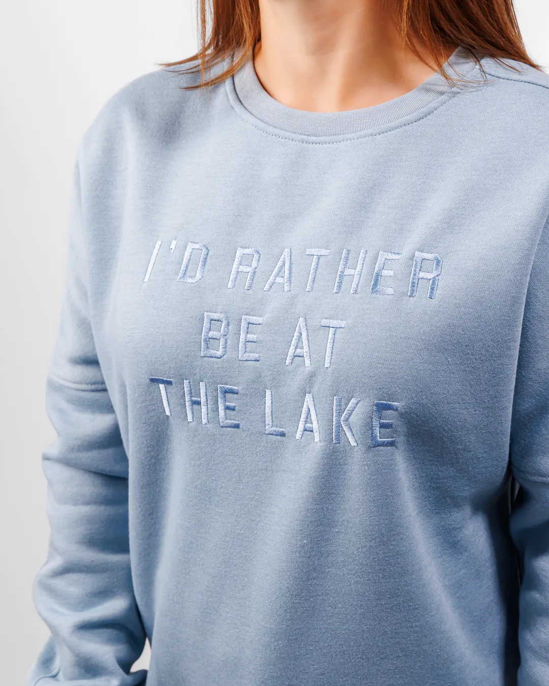 I'd Rather Be At The Lake Unisex Everyday Crewneck