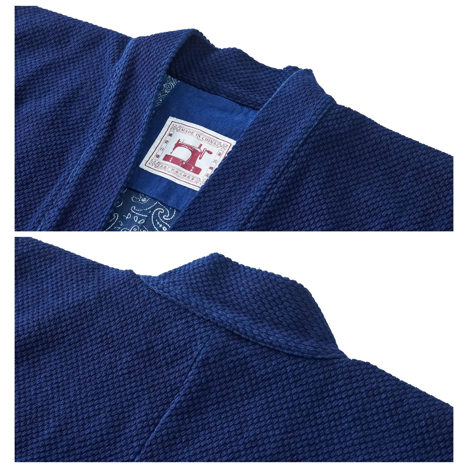 Indigo Plant Dyed Kimono Kendo Daoist Robe