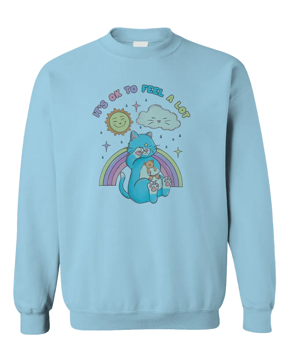 It's OK To Feel A Lot (Cat) - Sweatshirt