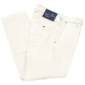 Jacob Cohen Elegant Silver Chino Model Trousers